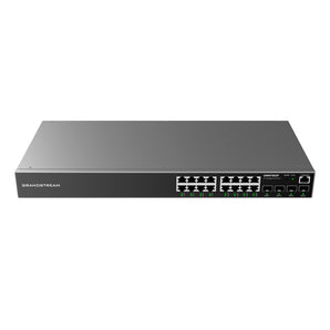 Grandstream Managed Switch 16 Port  Giga with 4Port SFP /Full POE 240W - GWN7802P