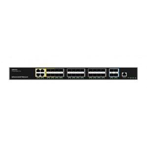 GrandStream Layer 3 Managed Network Switch, 24x SFP, 4x SFP+, 4x GbE combo, optional redundant PSU - GWN7831