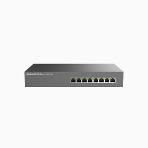 GrandStream Unmanaged Network Switch, 8x GbE RJ45, 8x PoE 802.3 af/at, Internal PSU- GWN7701PA