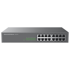 GrandStream Unmanaged Network Switch, 16x GbE RJ45, metal case - GWN7702